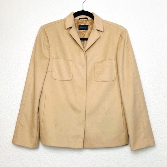 TOMBOLINI Beige Pure New Wool Button Down Blazer - Picture 1 of 9